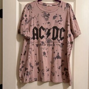 Maurices AC/DC Pink and Black Tour Tee